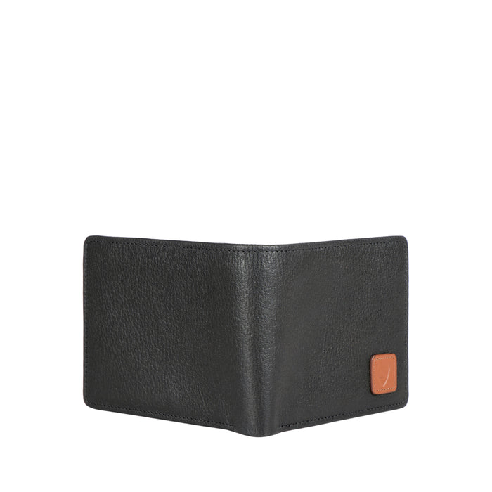 Ee 349-039 Black Leather Bi-Fold Wallet