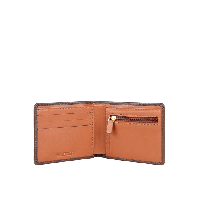 Ee 349-039 Brown Leather Bi-Fold Wallet