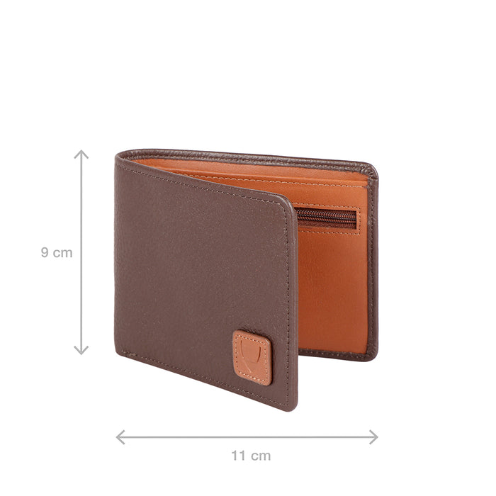 Ee 349-039 Brown Leather Bi-Fold Wallet