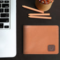 Ee 350-018 Tan Leather Bi-Fold Wallet