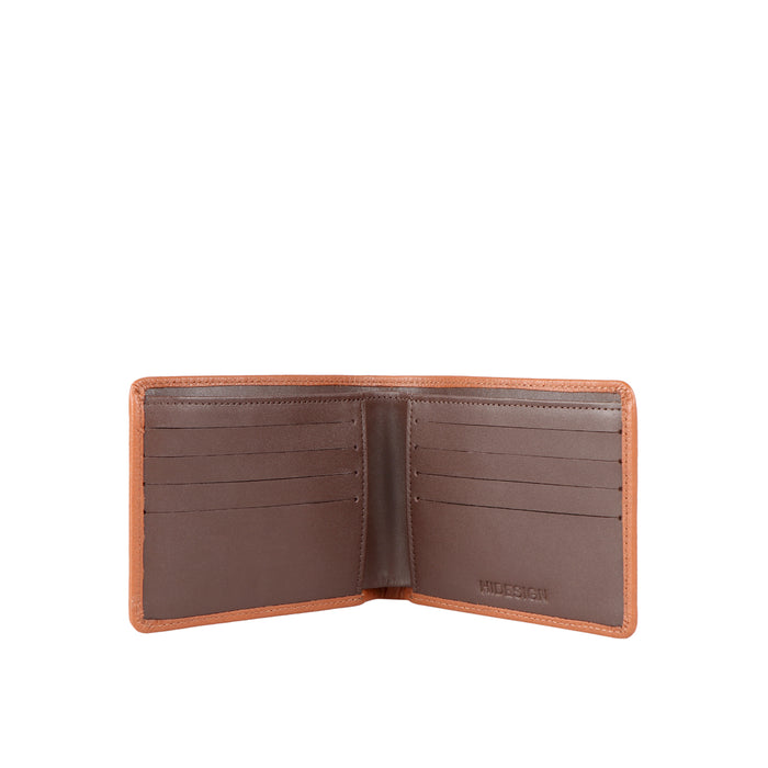 Ee 350-018 Tan Leather Bi-Fold Wallet