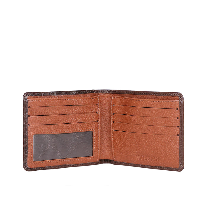 Ee 351-036 Brown Leather Bi-Fold Wallet