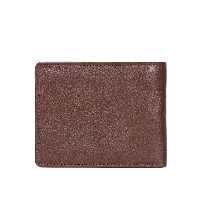 Ee 351-036 Brown Leather Bi-Fold Wallet