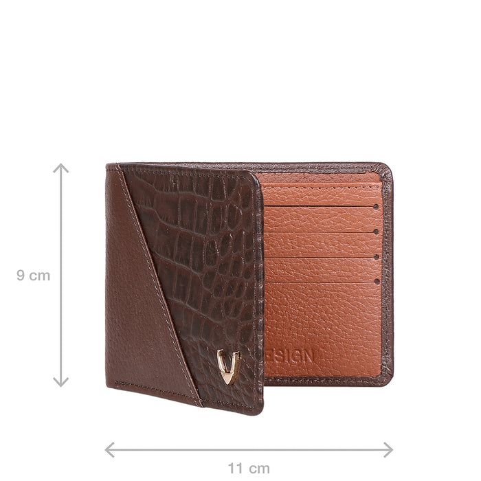 Ee 351-036 Brown Leather Bi-Fold Wallet