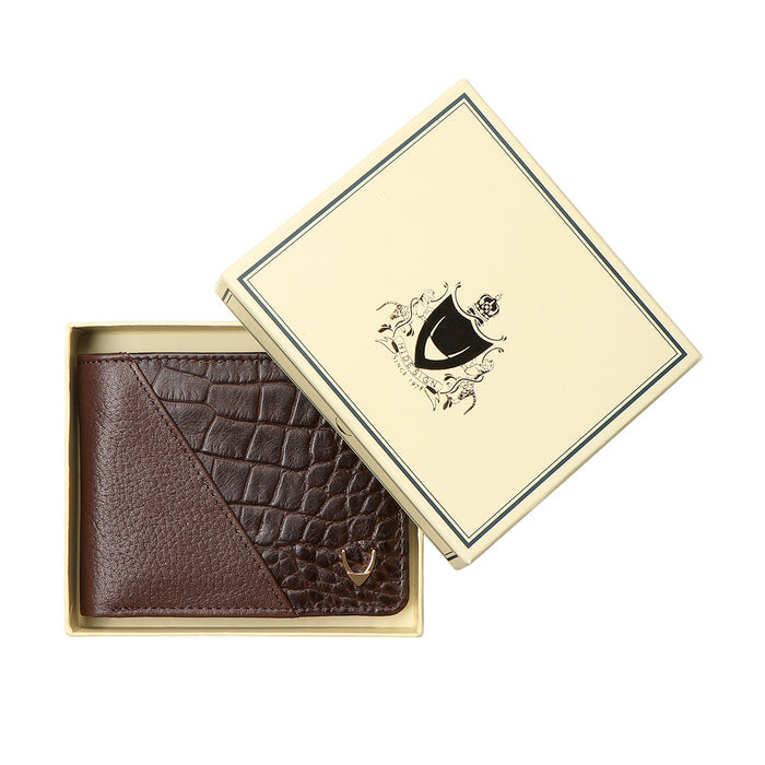 Ee 351-036 Brown Leather Bi-Fold Wallet
