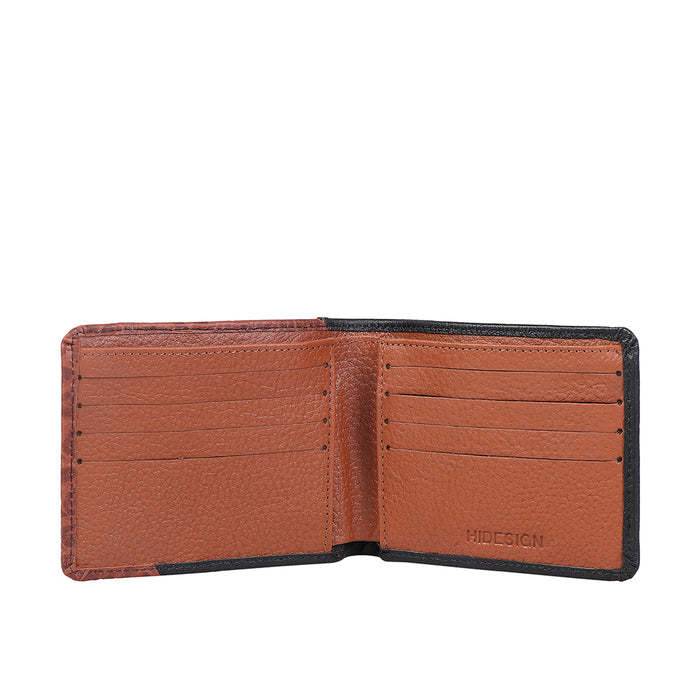 Ee 352-017 Black Leather Bi-Fold Wallet