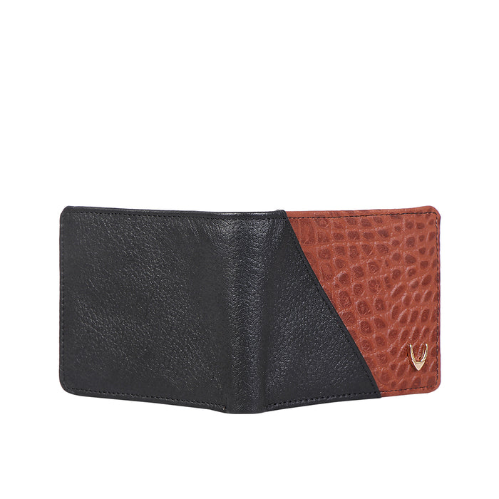 Ee 352-017 Black Leather Bi-Fold Wallet