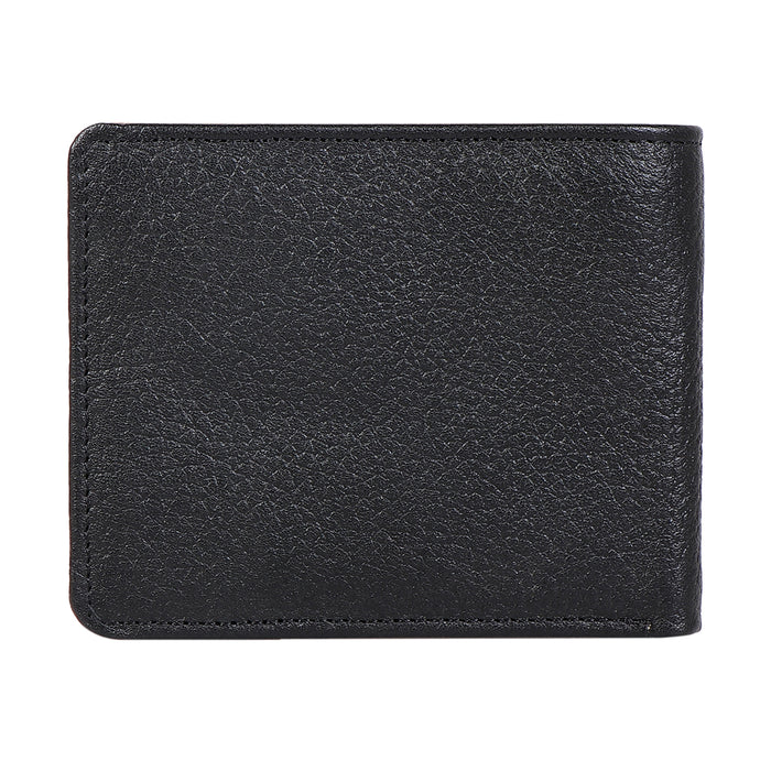 Ee 352-017 Black Leather Bi-Fold Wallet