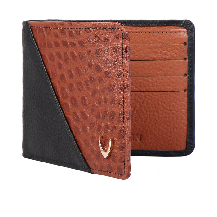 Ee 352-017 Black Leather Bi-Fold Wallet