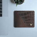 Ee 352-017 Brown Leather Bi-Fold Wallet