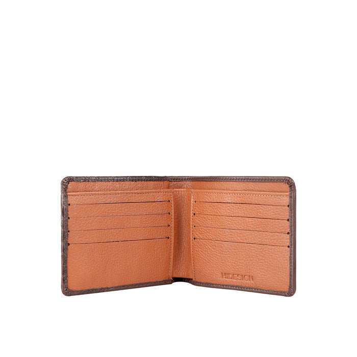 Ee 352-017 Brown Leather Bi-Fold Wallet