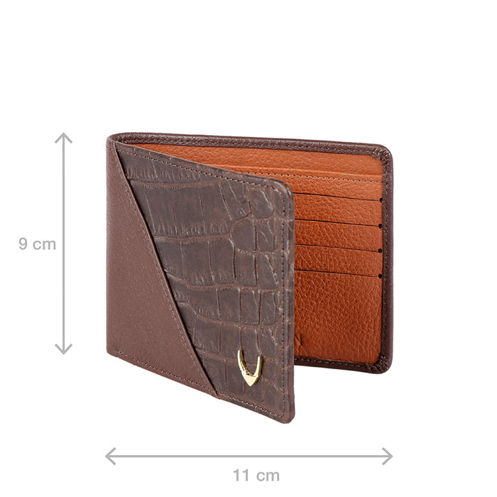 Ee 352-017 Brown Leather Bi-Fold Wallet