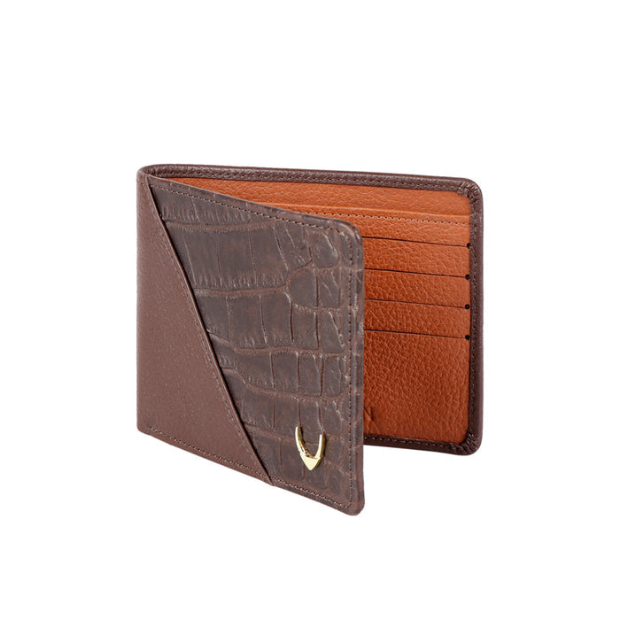 Ee 352-017 Brown Leather Bi-Fold Wallet