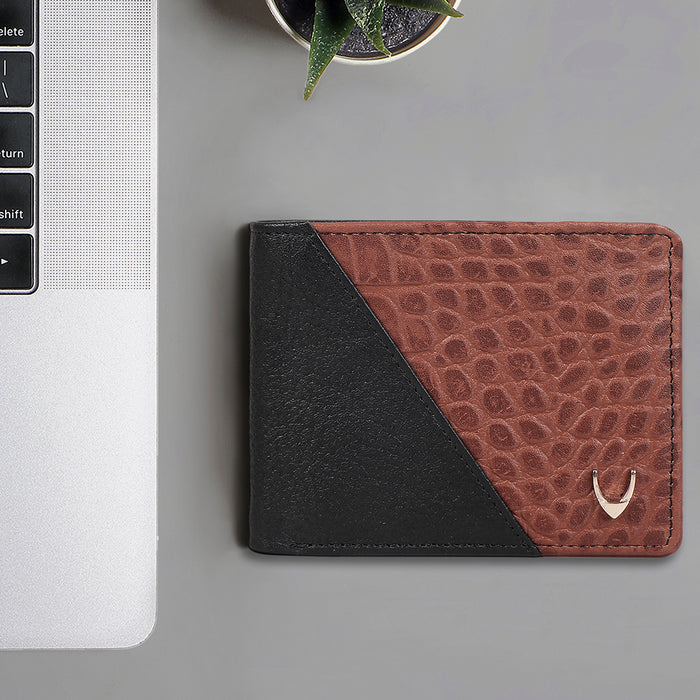 Ee 353-039 Black Leather Bi-Fold Wallet