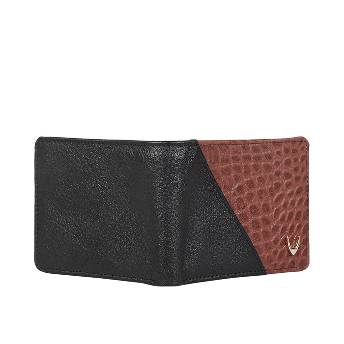 Ee 353-039 Black Leather Bi-Fold Wallet