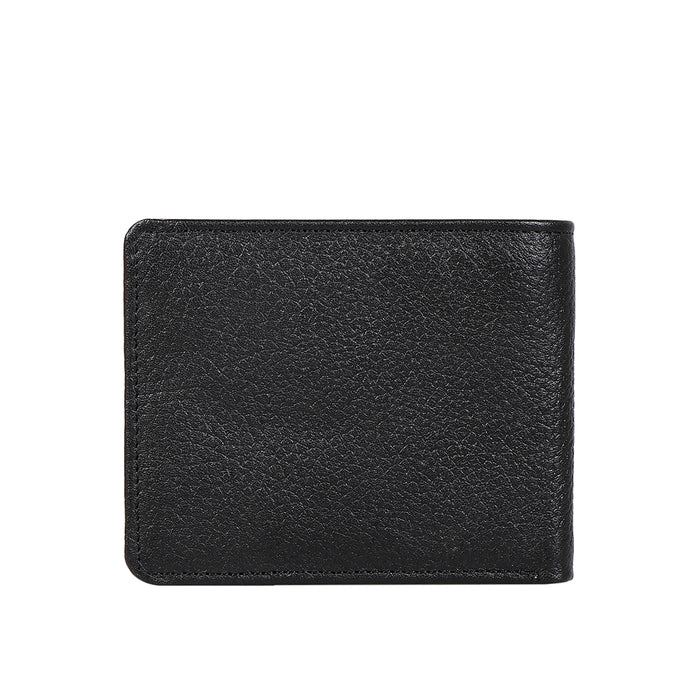 Ee 353-039 Black Leather Bi-Fold Wallet