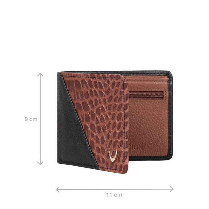 Ee 353-039 Black Leather Bi-Fold Wallet