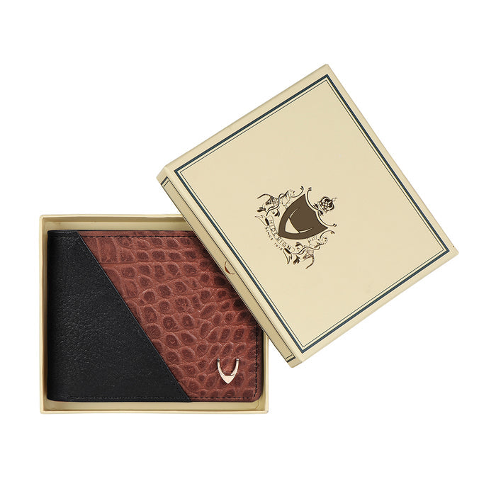 Ee 353-039 Black Leather Bi-Fold Wallet