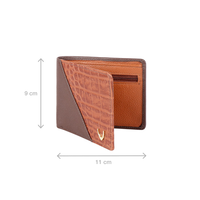 Ee 353-039 Brown Leather Bi-Fold Wallet