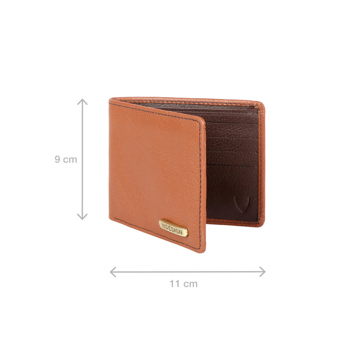 Ee 357-036 Tan Leather Bi-Fold Wallet