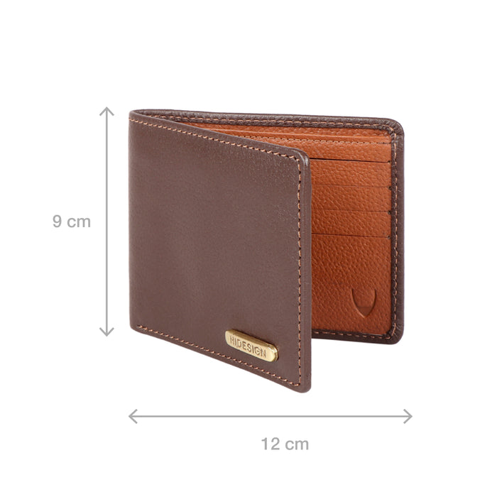 Ee 357-036 Tan Leather Bi-Fold Wallet