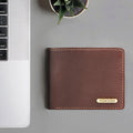 Ee 358-017 Brown Leather Bi-Fold Wallet