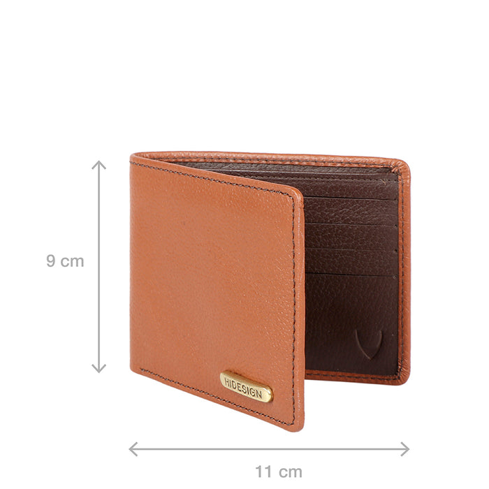 Ee 358-017 Tan Leather Bi-Fold Wallet