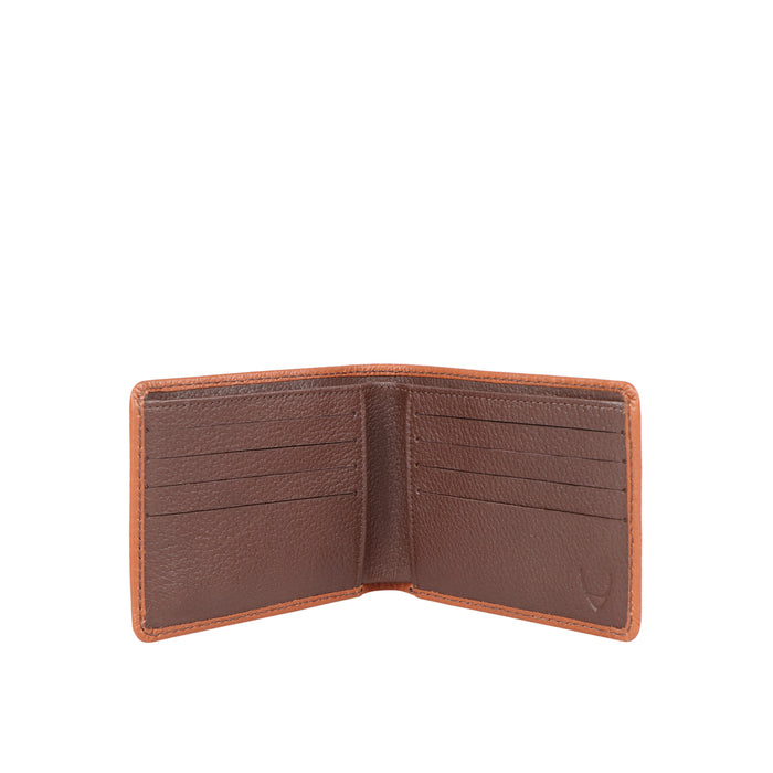 Ee 358-017 Tan Leather Bi-Fold Wallet