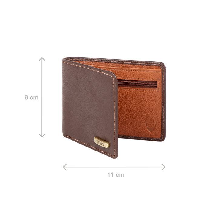 Ee 359-039 Tan Leather Bi-Fold Wallet
