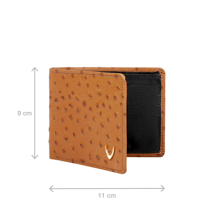 Ee 386-017  Tan Leather Bi-Fold Wallet