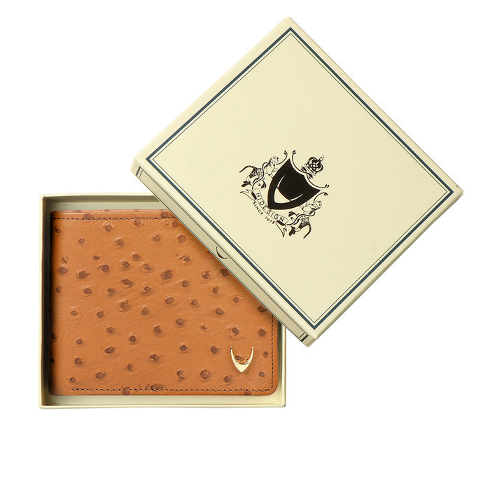 Ee 386-017  Tan Leather Bi-Fold Wallet