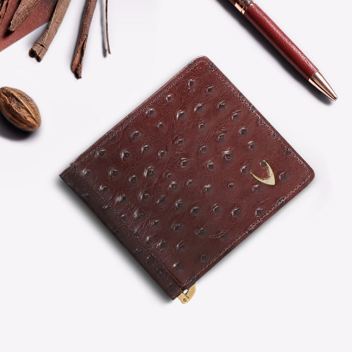 Ee 386-Mc  Brown Leather Money Clip