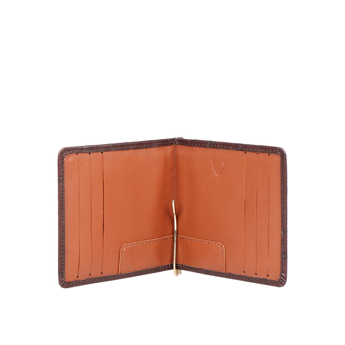Ee 386-Mc  Brown Leather Money Clip