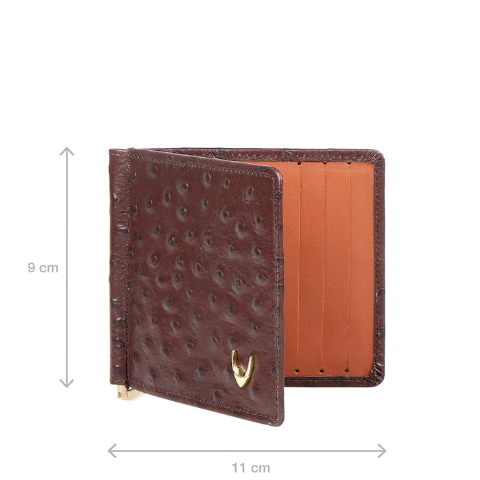Ee 386-Mc  Brown Leather Money Clip