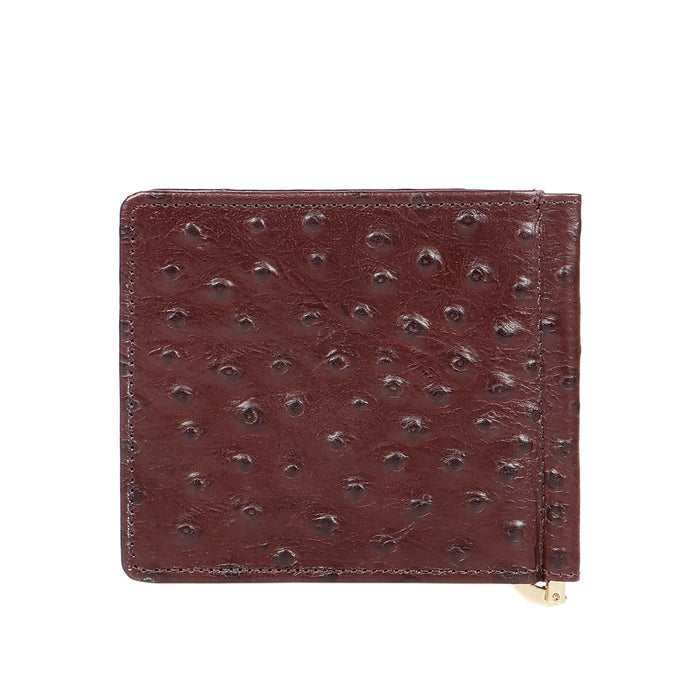 Ee 386-Mc  Brown Leather Money Clip
