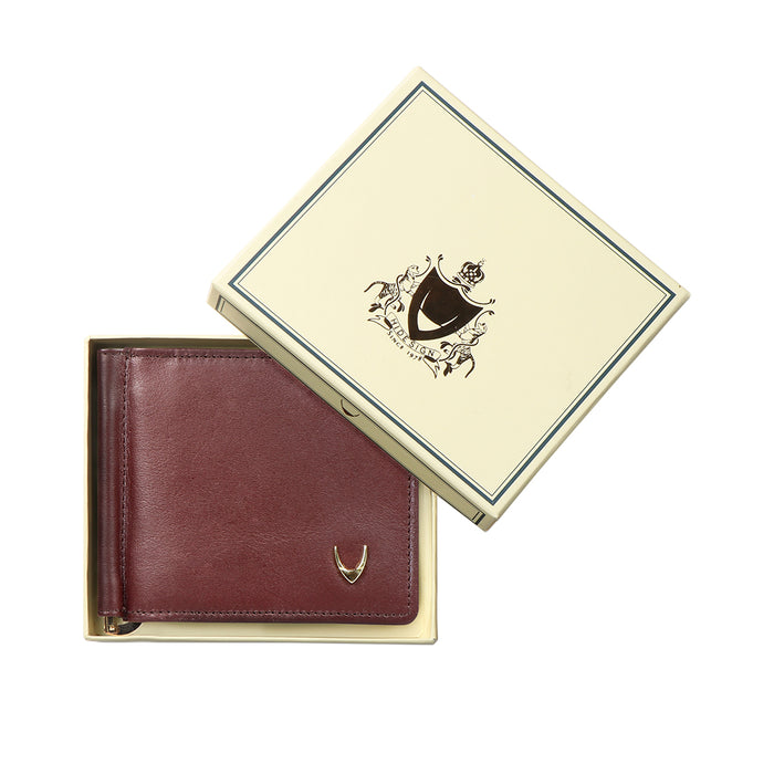 Ee 386-Mc  Brown Leather Money Clip