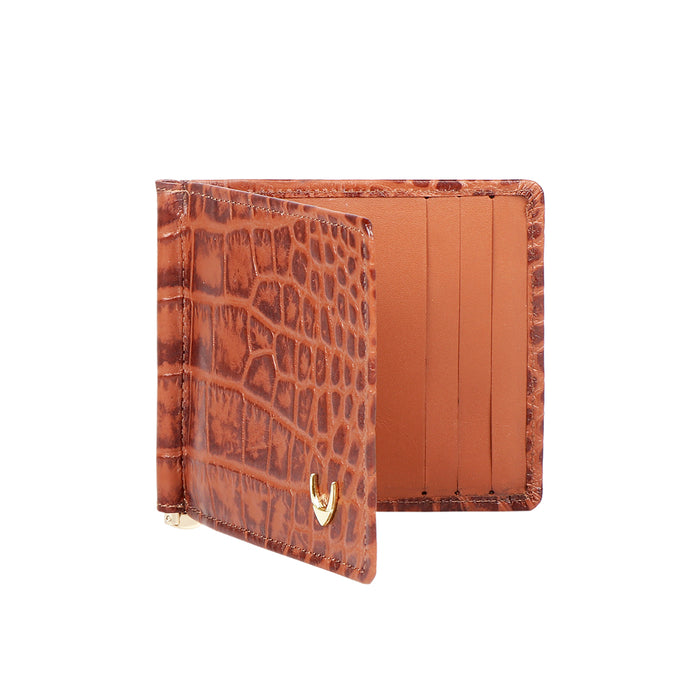 Ee 386-Mc  Tan Leather Money Clip