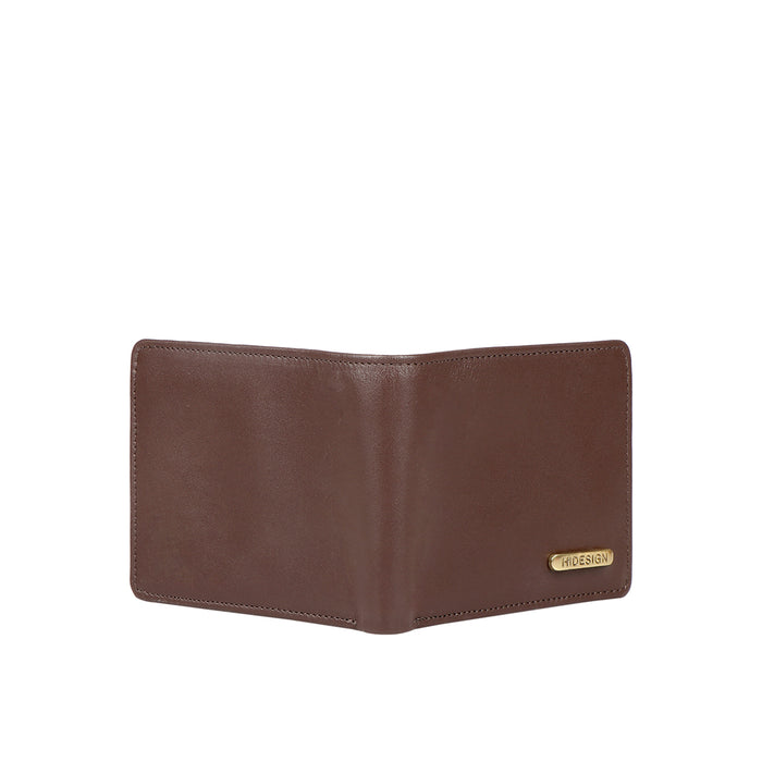 Ee 387-017  Brown Leather Bi-Fold Wallet