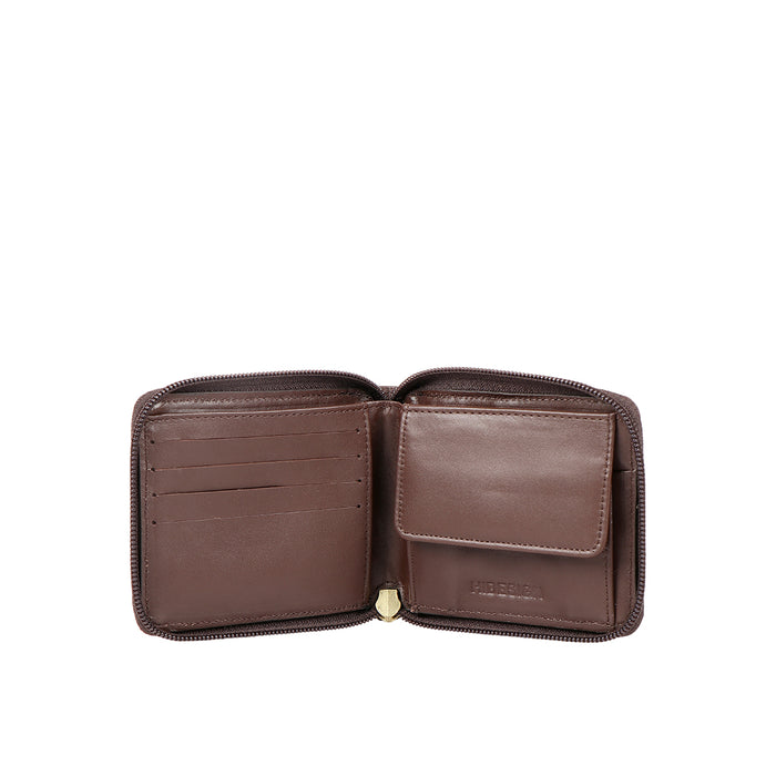 Ee 387-030  Brown Leather Zip Around Wallet