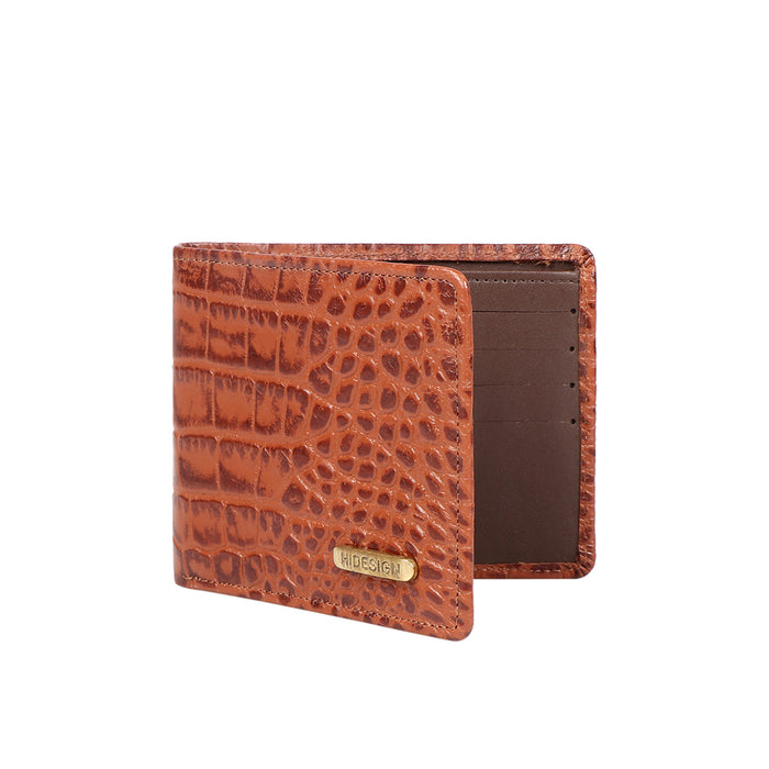 Ee 387-2021S  Tan Leather Bi-Fold Wallet
