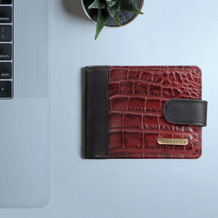Ee 388-036  Marsala Leather Bi-Fold Wallet