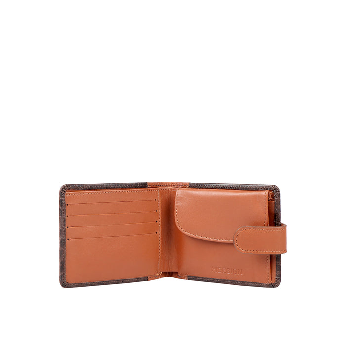 Ee 389-010  Brown Leather Bi-Fold Wallet
