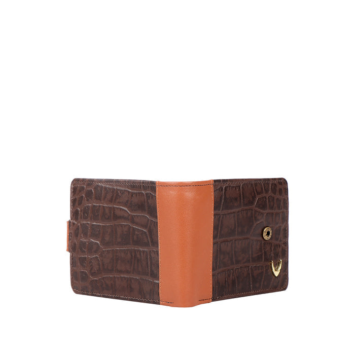 Ee 389-010  Brown Leather Bi-Fold Wallet