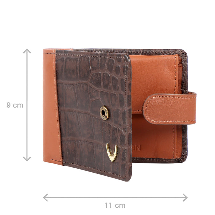 Ee 389-010  Brown Leather Bi-Fold Wallet