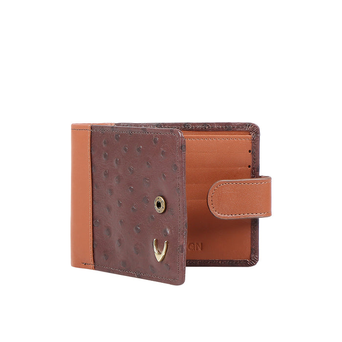 Ee 389-017  Brown Leather Bi-Fold Wallet