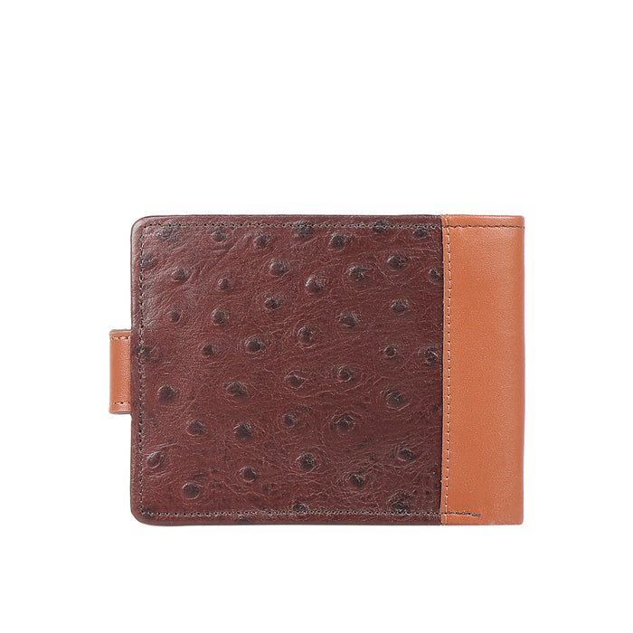 Ee 389-017  Brown Leather Bi-Fold Wallet