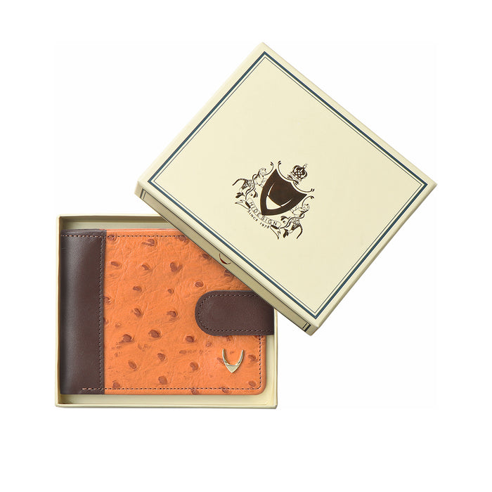 Ee 389-017  Tan Leather Bi-Fold Wallet