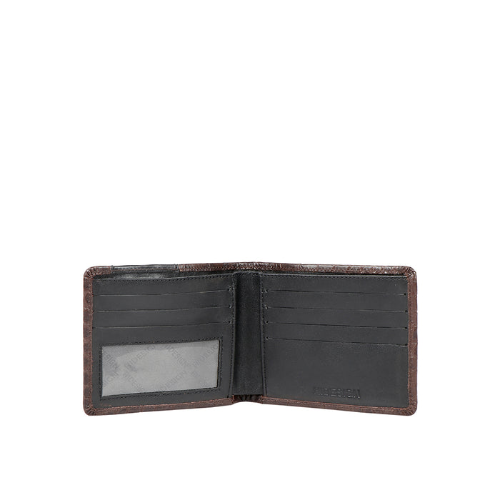 Ee 390-036  Brown Leather Bi-Fold Wallet