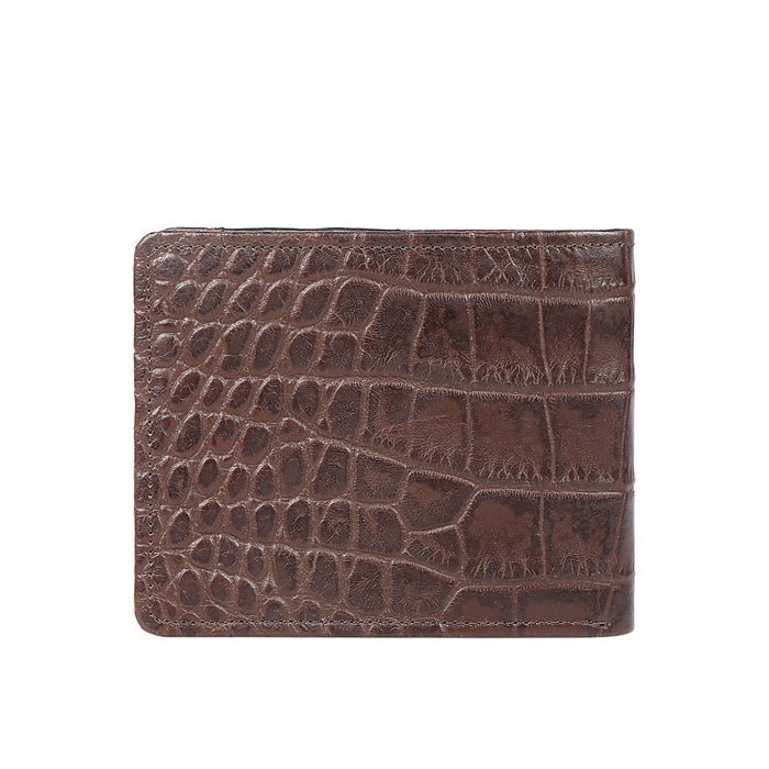 Ee 390-036  Brown Leather Bi-Fold Wallet