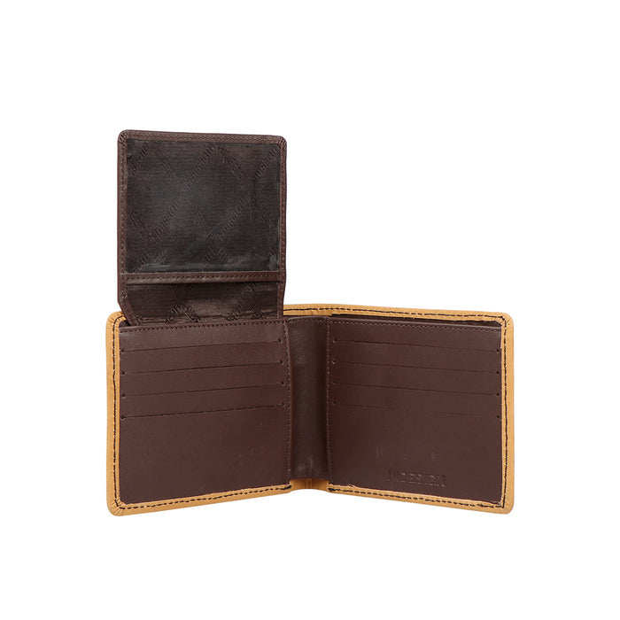 Ee 391-2021S  Tan Leather Bi-Fold Wallet